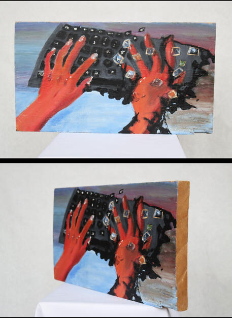 Keys (Acrylic on wood)